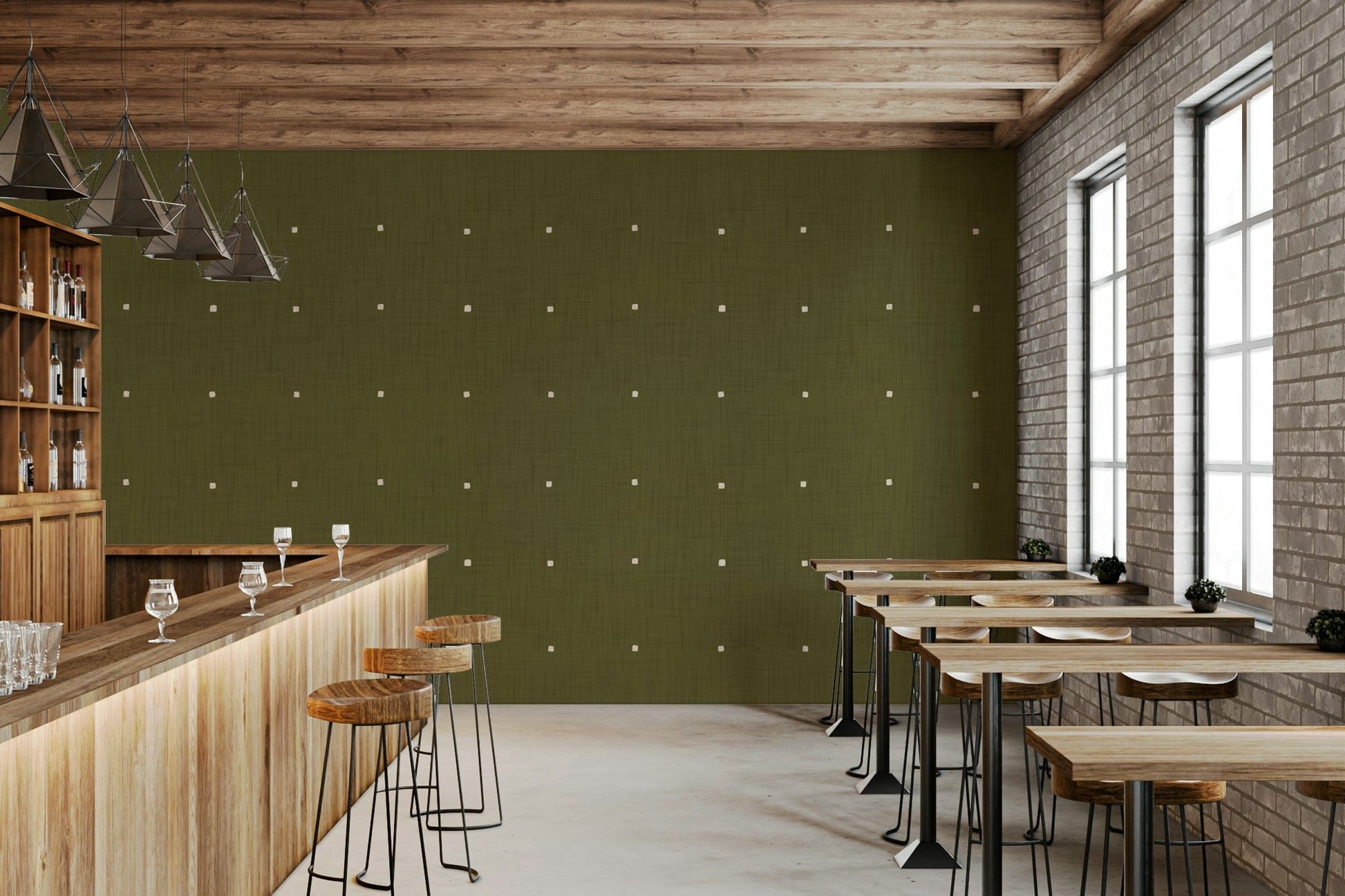 Olive Grove Texture Wallpaper⁠
