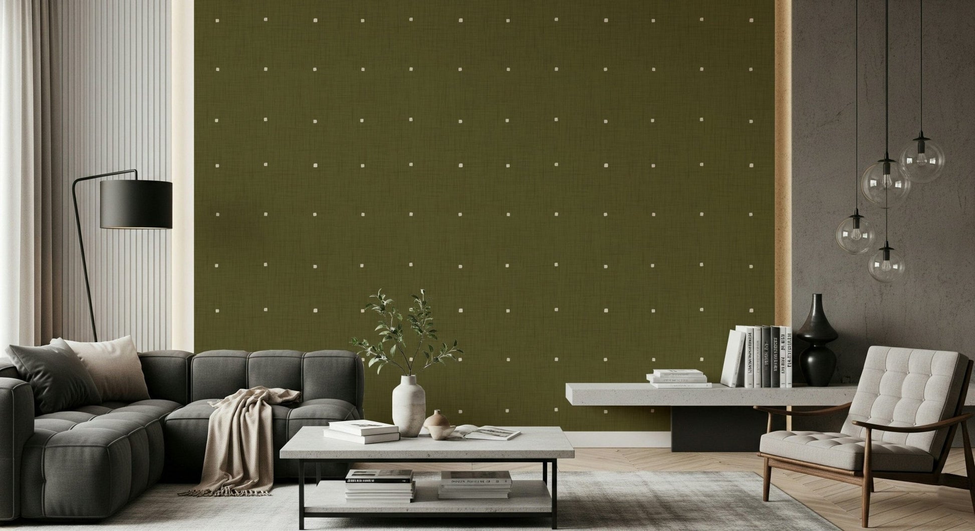 Olive Grove Texture Wallpaper⁠