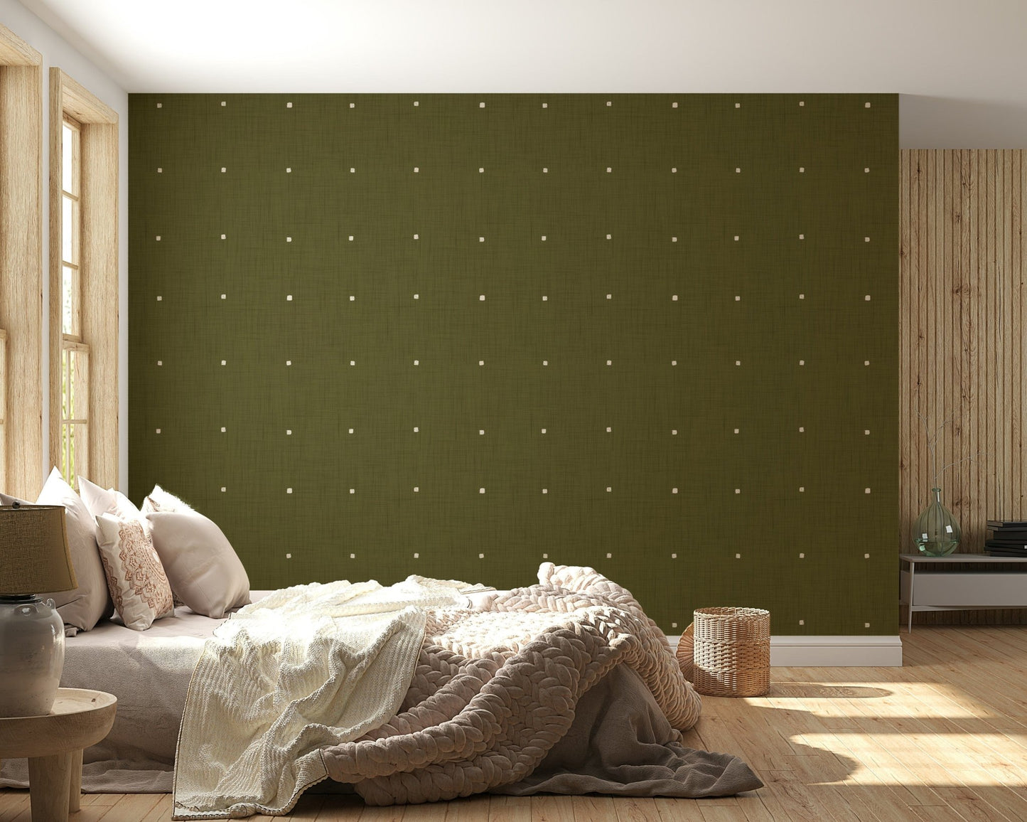 Olive Grove Texture Wallpaper⁠