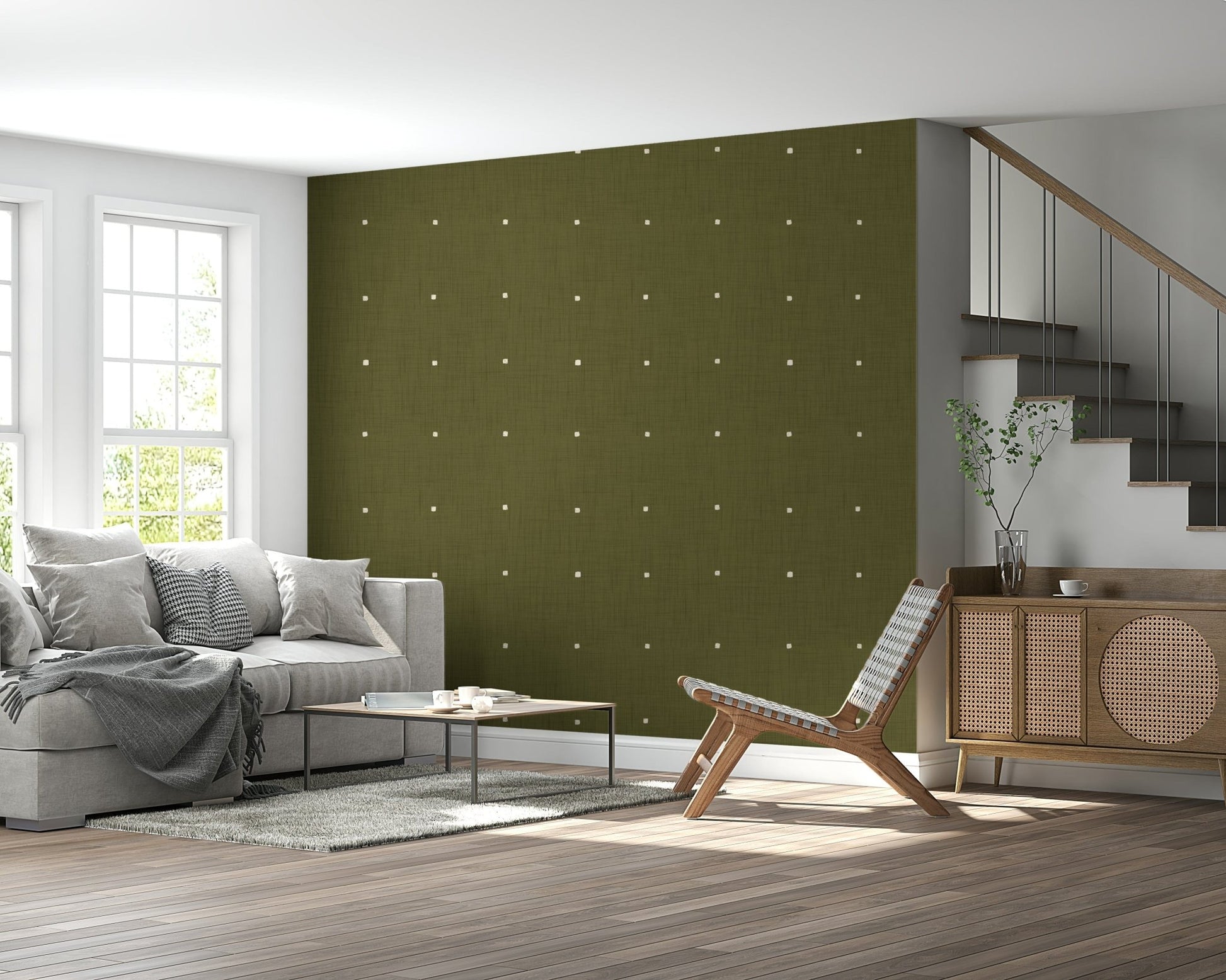 Olive Grove Texture Wallpaper⁠