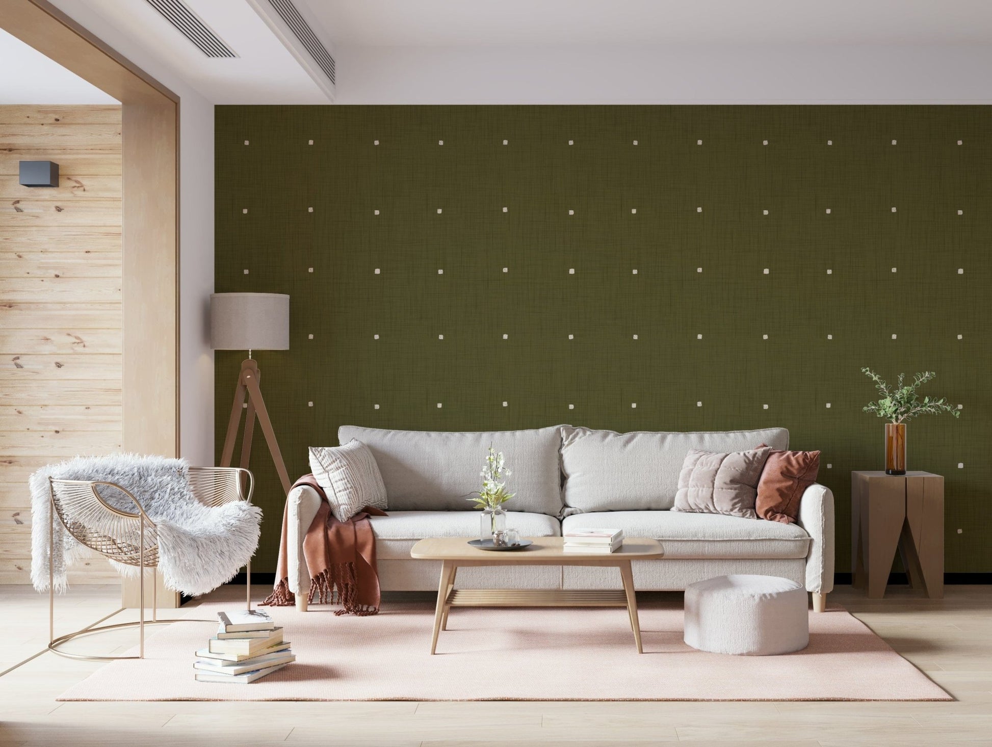 Olive Grove Texture Wallpaper⁠