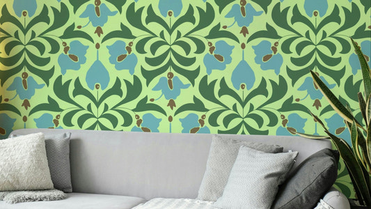 Orbisca - Botanical Balance Wallpaper⁠