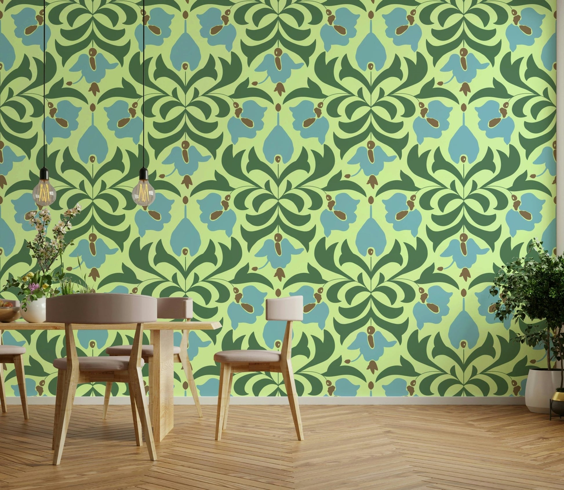 Orbisca - Botanical Balance Wallpaper⁠