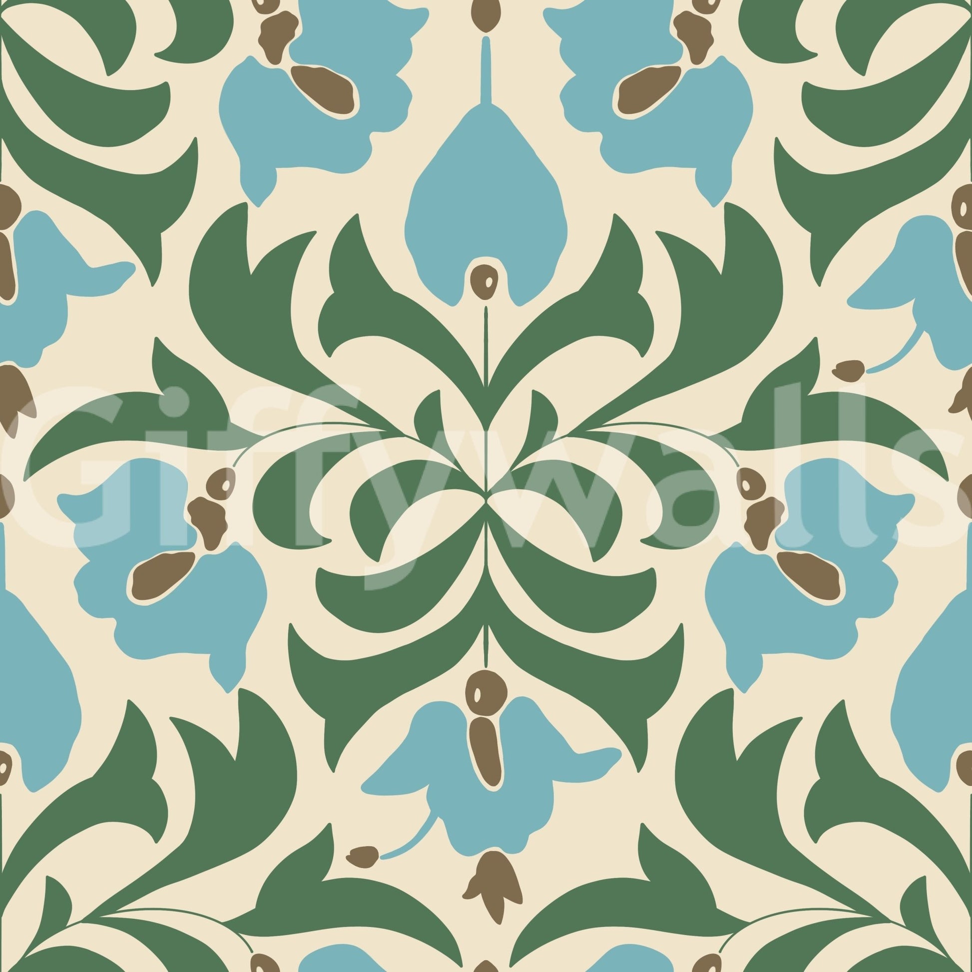 Provides a soothing, artistic backdrop.
