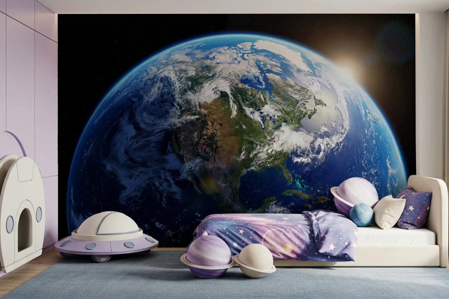 Fresque murale Orbital Dawn