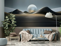 Soft edged dunes in pastel disco blend wall mural

