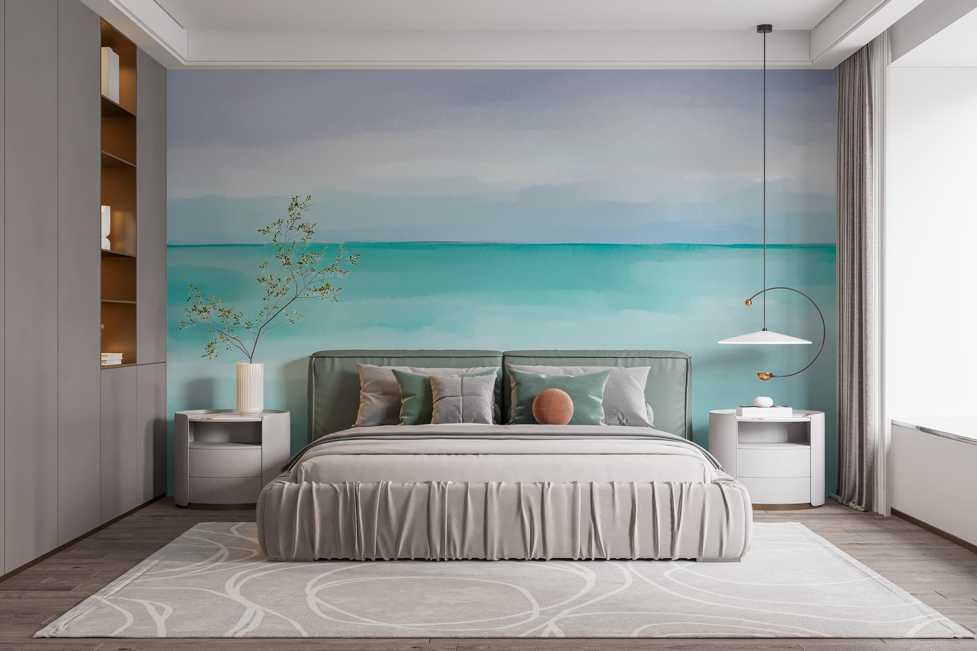 Turquoise Ocean Wall Mural - Giffywalls