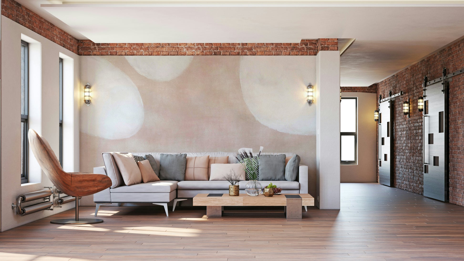 Earth-inspired abstract shape design

