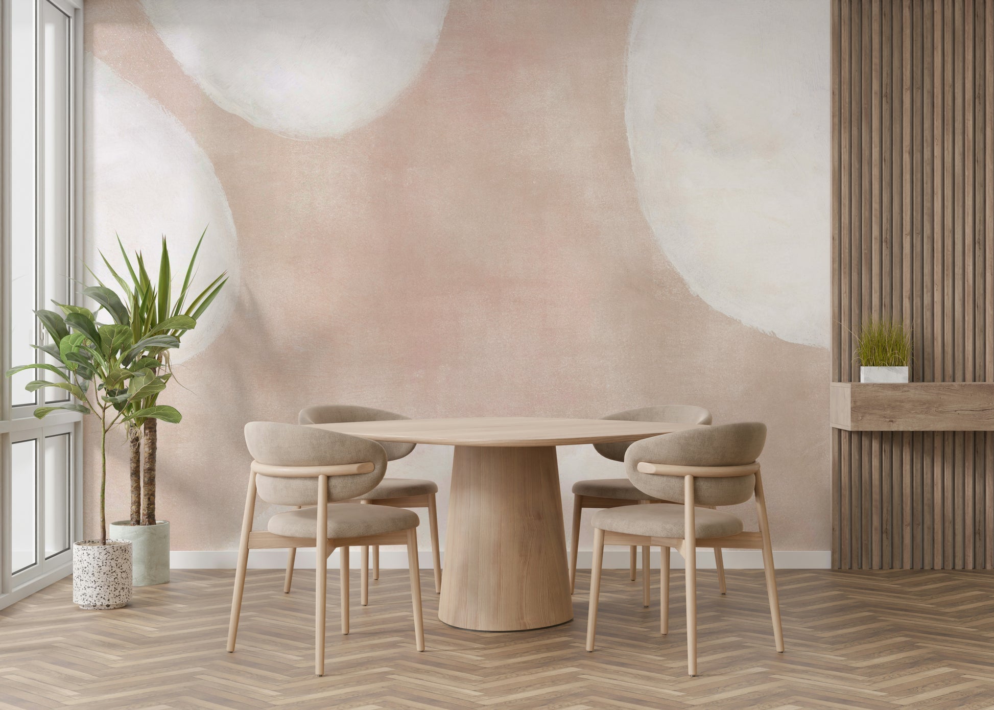 Organic abstract wallpaper design

