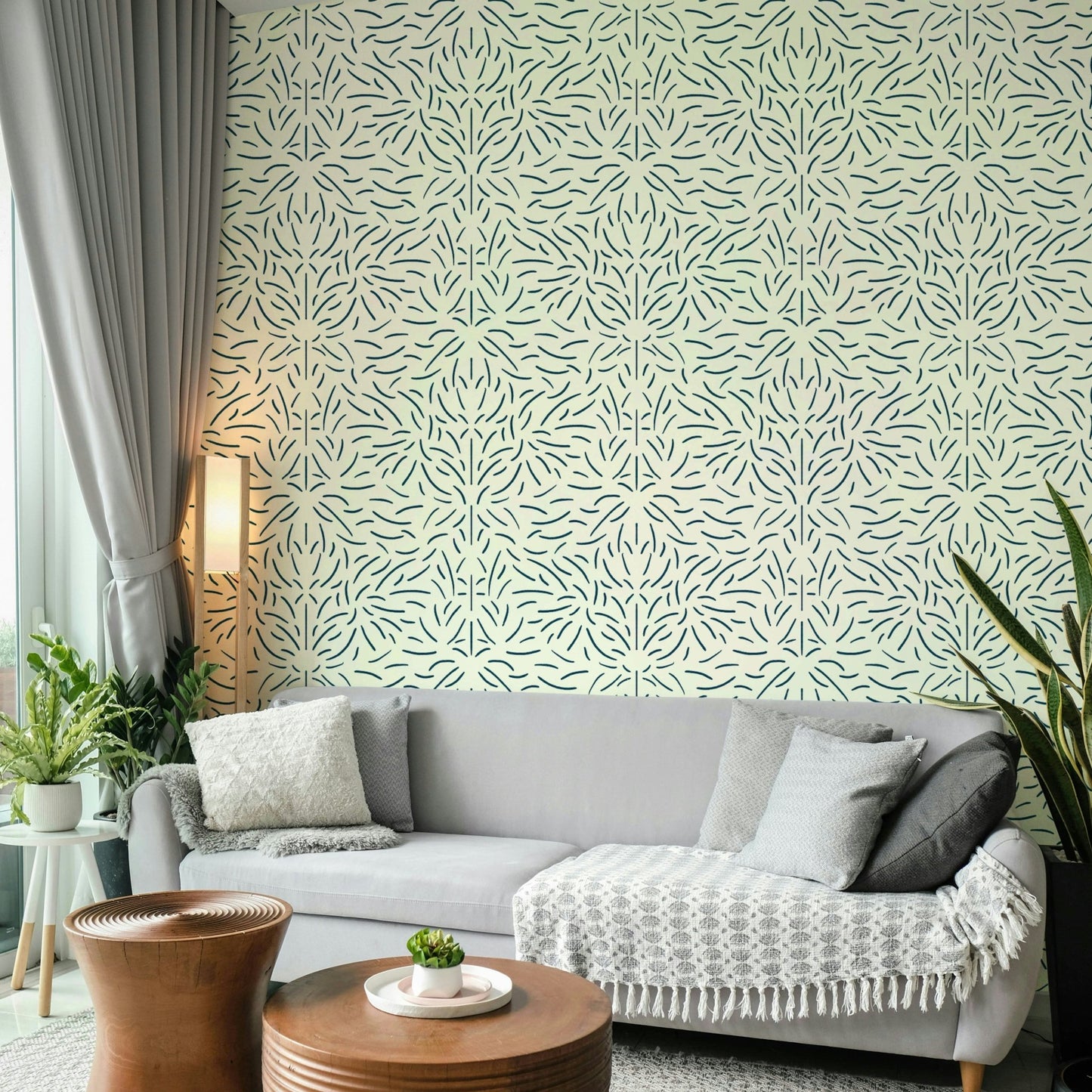 Organic Flow Wallpaper for calming interiors


