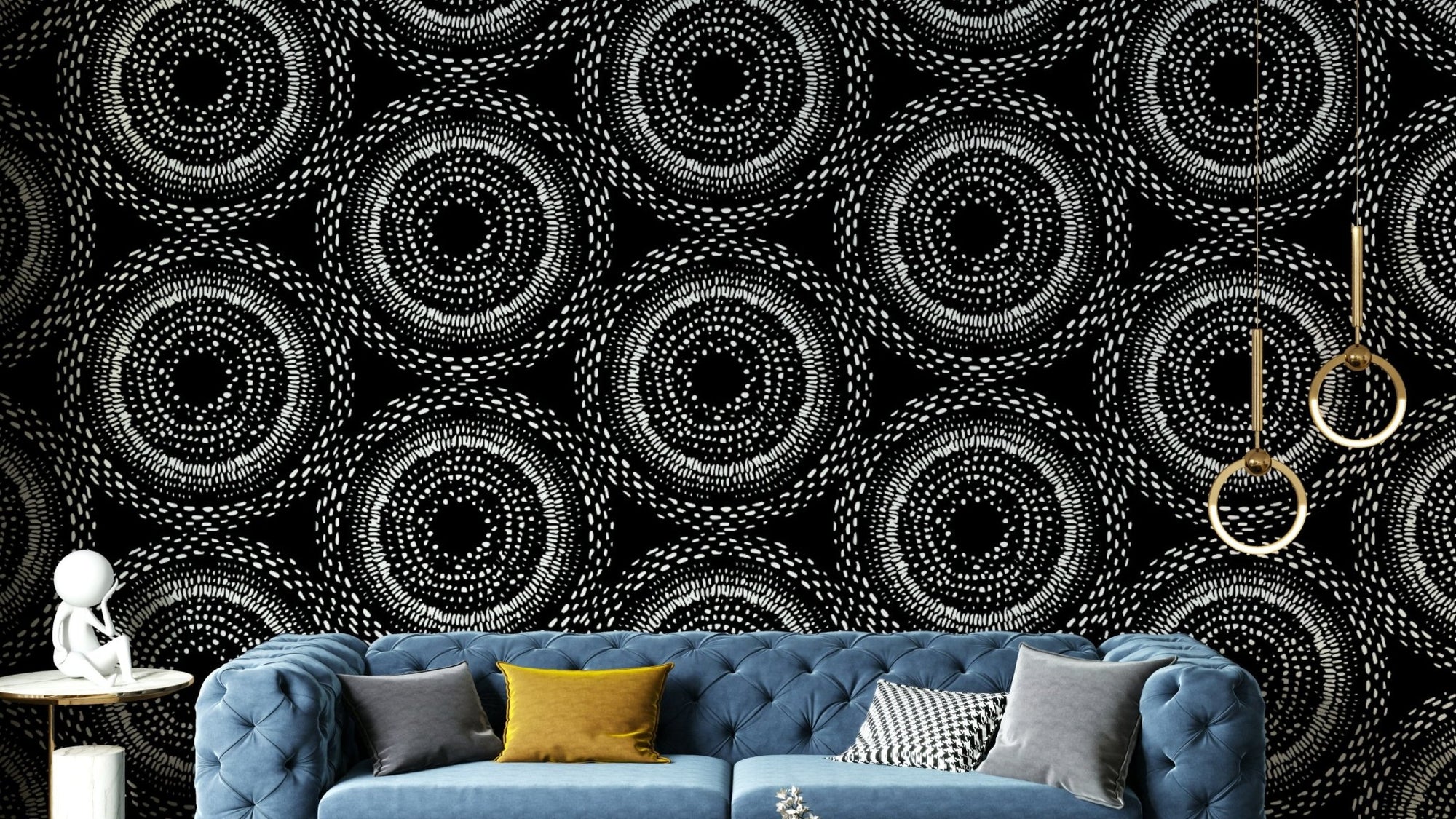 Organic Opulence Wallpaper with earthy, luxurious design

