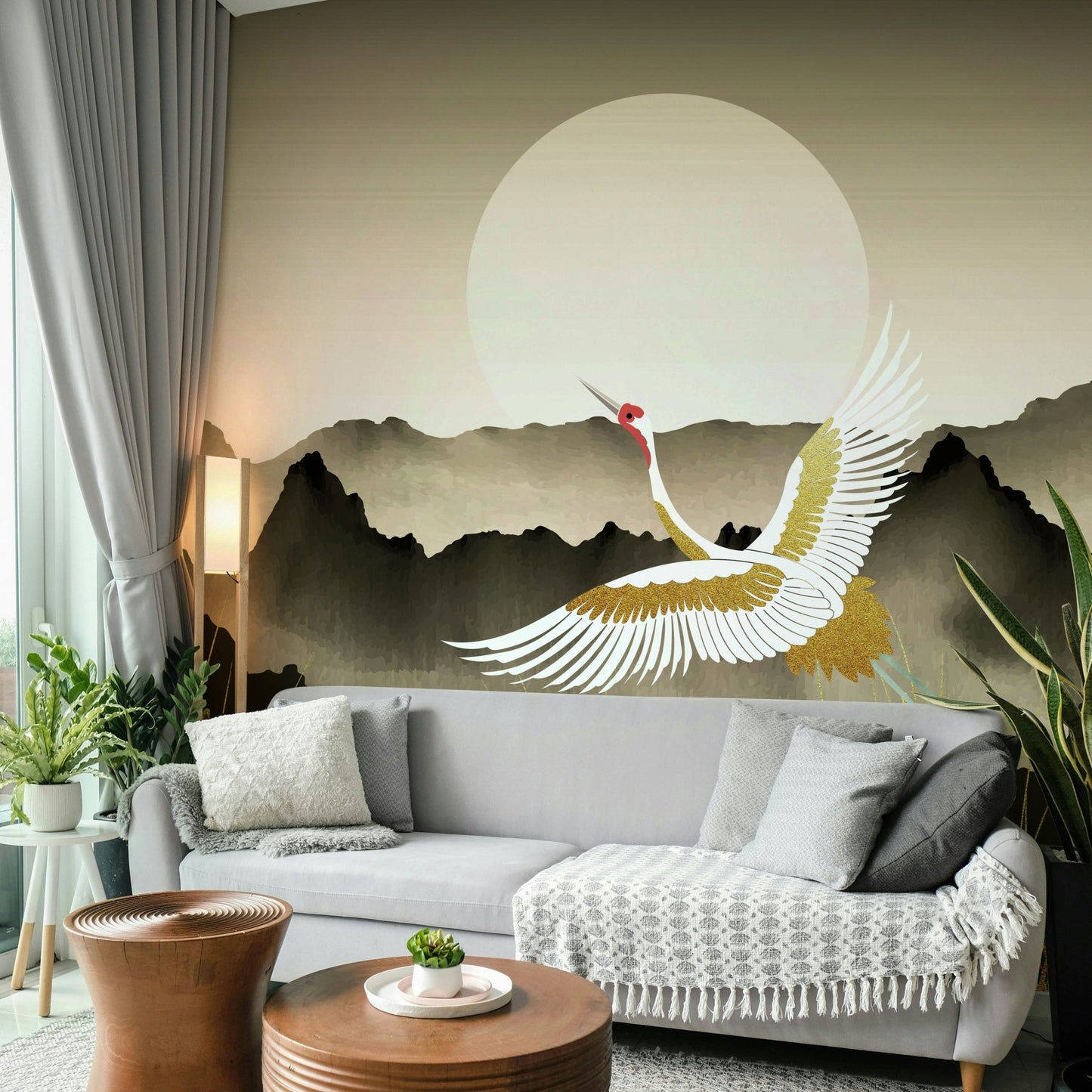 The design gives a feeling of quiet, natural beauty.

