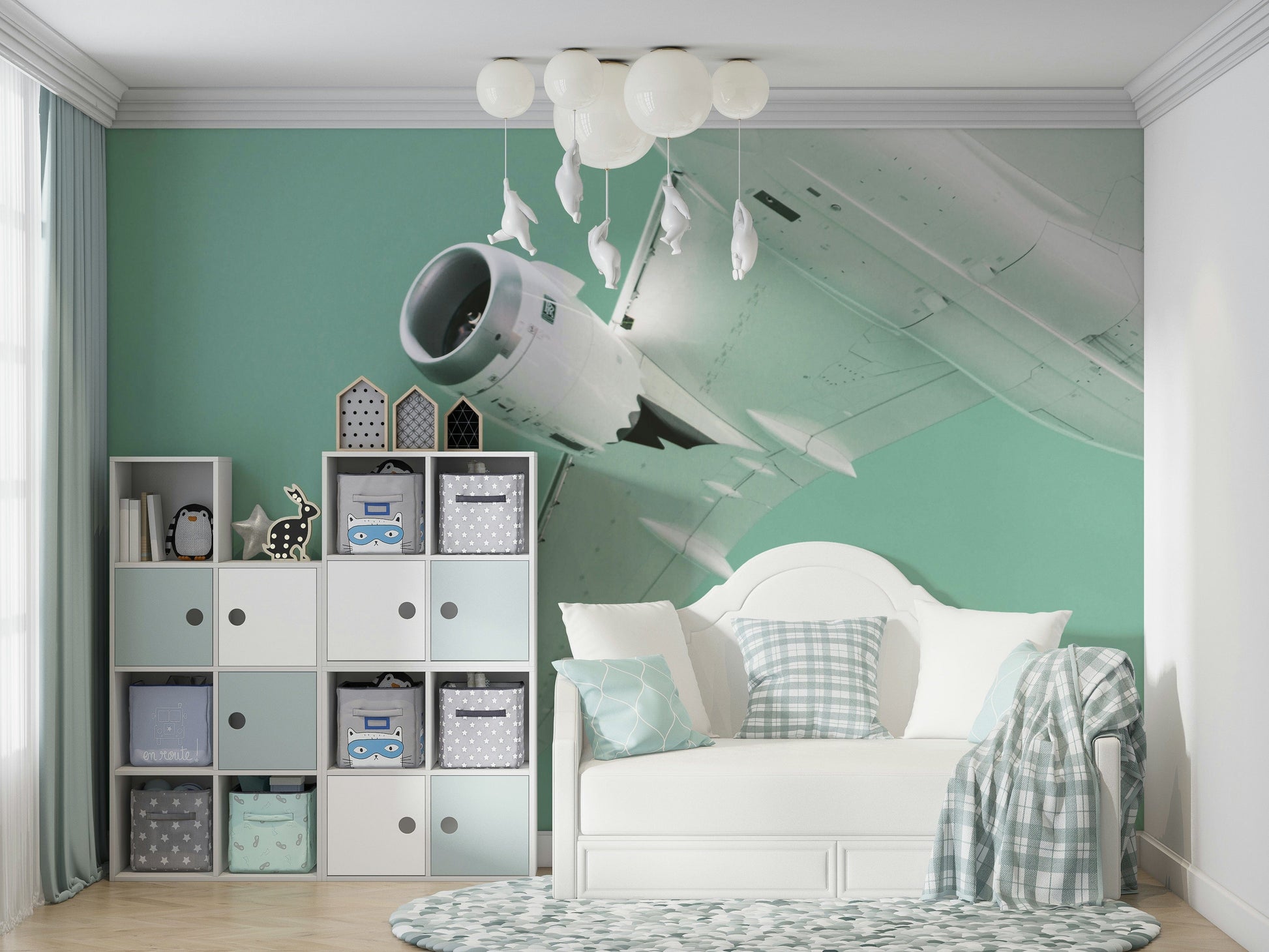 A contemplative unique view wallpaper mural for a feature wall.

