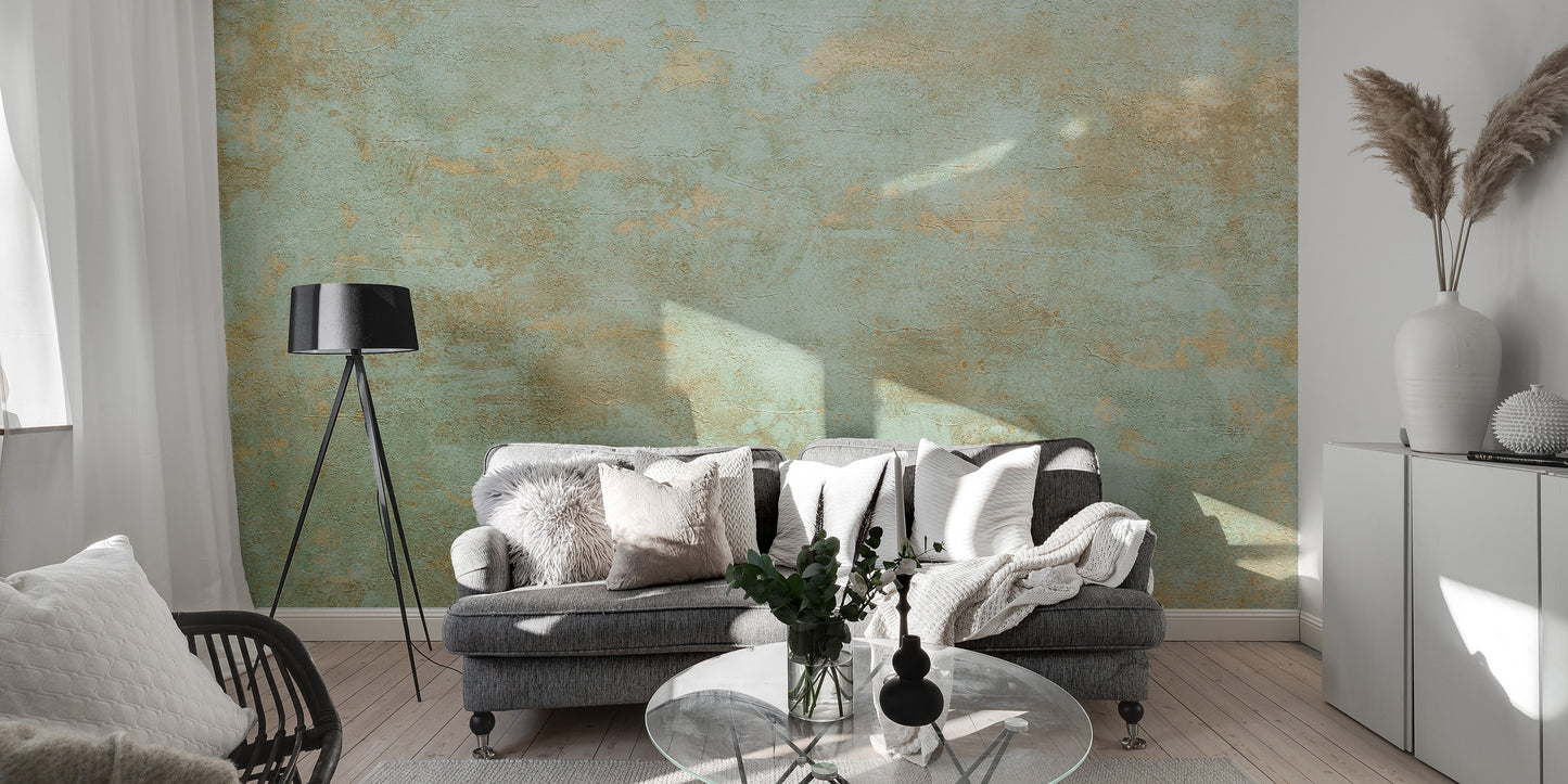 Copper Patina Accent Wallpaper Mural - Giffywalls