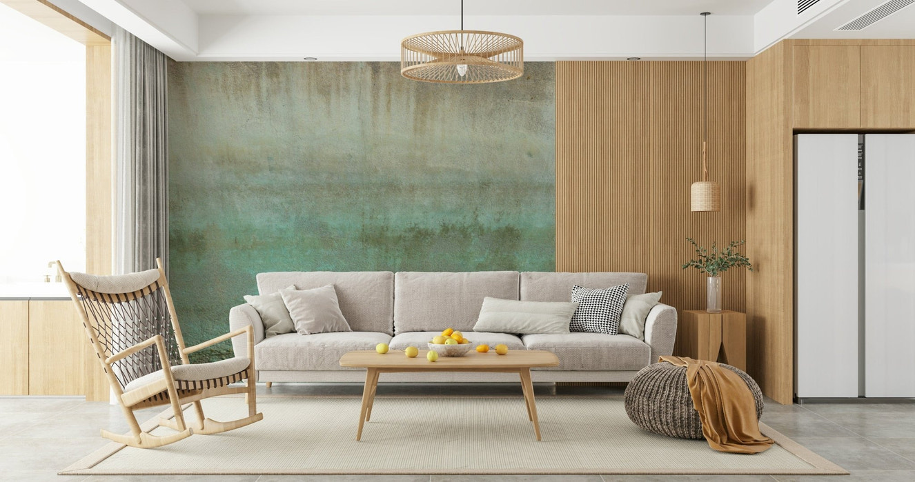 Oxidized Wall Art wallpaper patina verdigris texture.