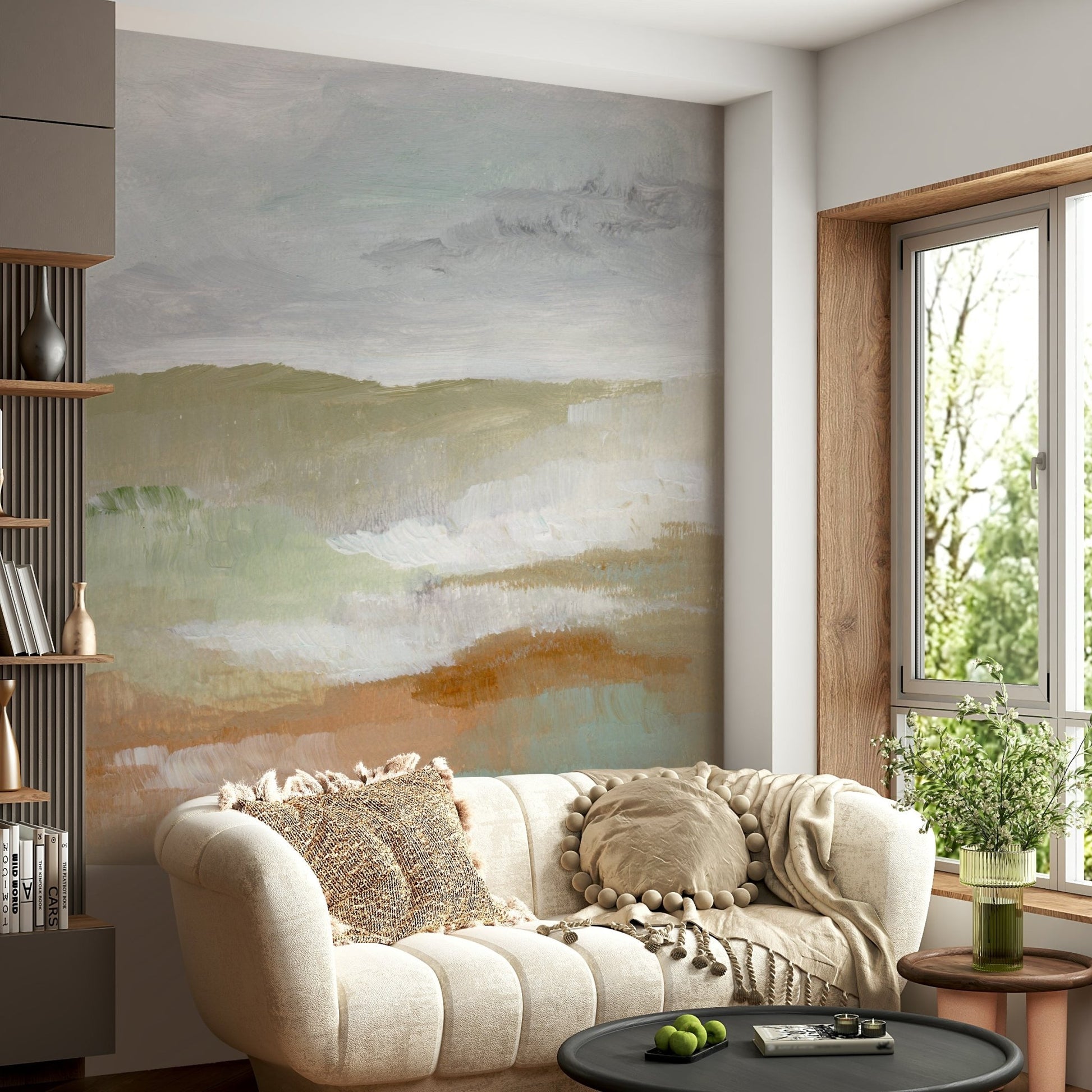 The design gives a feeling of quiet, natural beauty.

