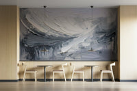 Moody gray mural for modern minimalist decor

