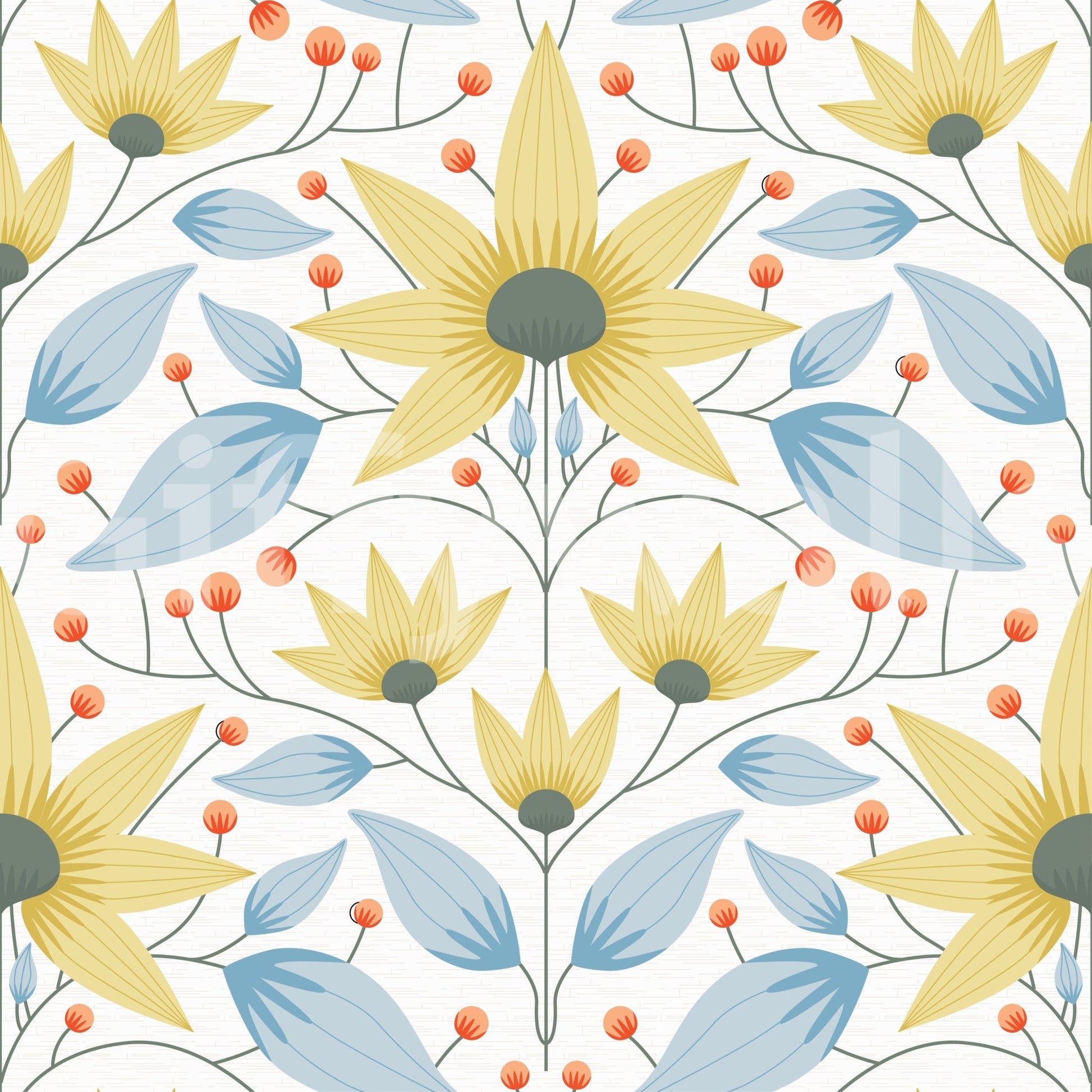 Pale Bloom Symphony Wallpaper⁠