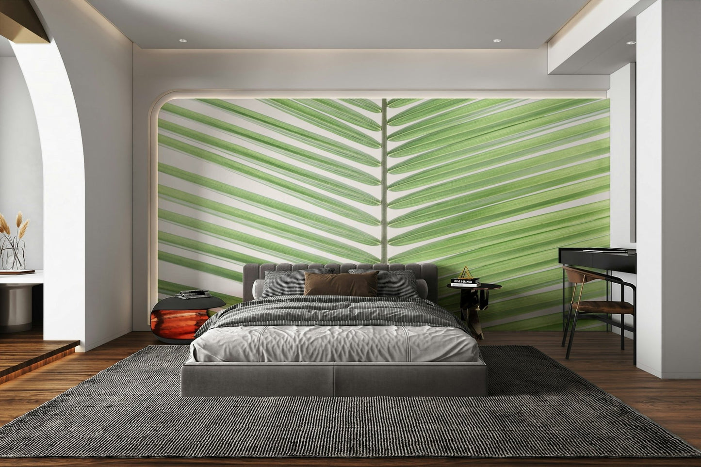 Nature-inspired palm frond design for walls

