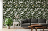 Palm Fronds & Fruit citrus grove Wallpaper⁠