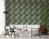 Palm Fronds & Fruit citrus grove Wallpaper⁠