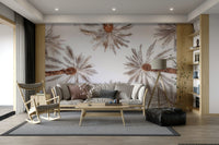 The colors are natural tones of brown and muted green.

