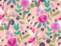 Faux 3D paper flower wallpaper for elegant spaces

