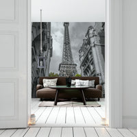 The mural extends across the entire wall, creating a smooth backdrop.

