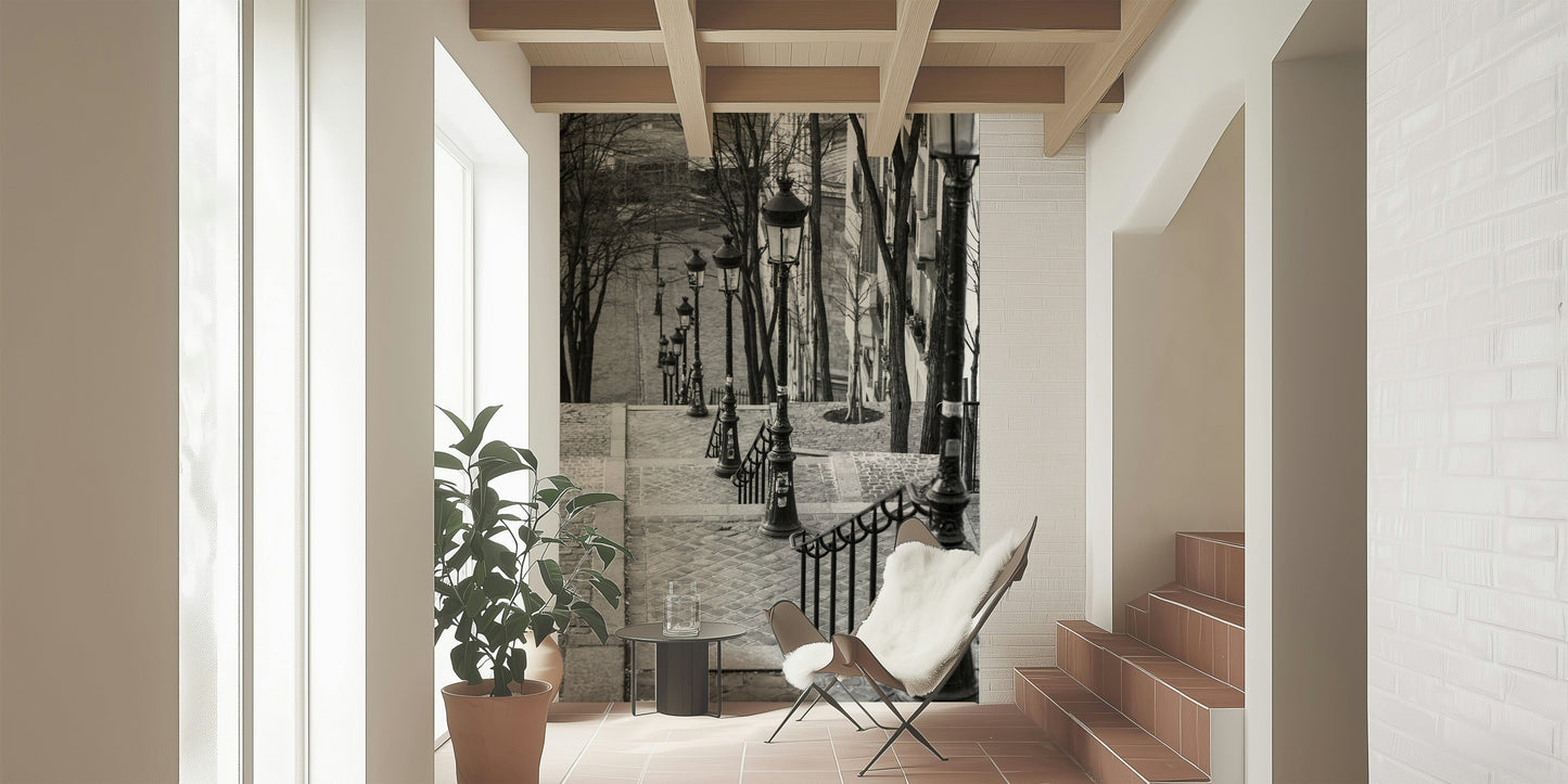 Montmartre steps Wall Mural