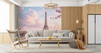 Parisian Sakura Wall Mural