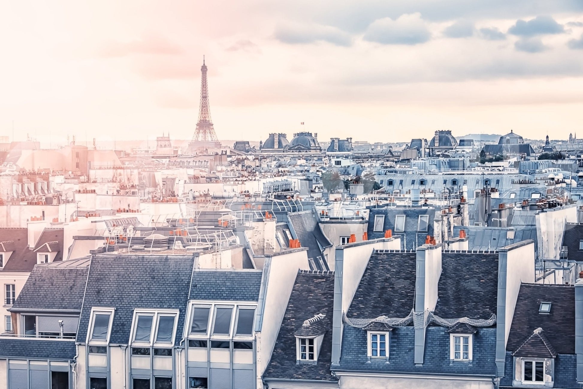 Iconic Eiffel Tower backdrop Paris interior wallcovering