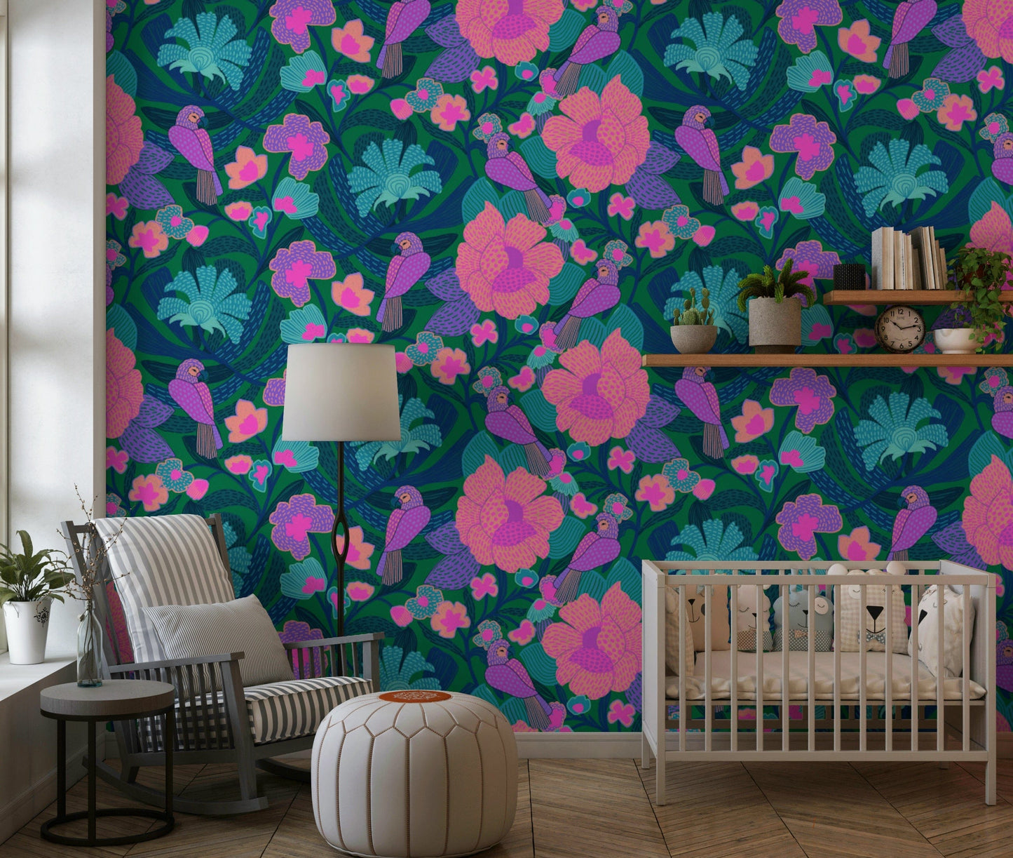 Parrot Bloom Wallpaper⁠