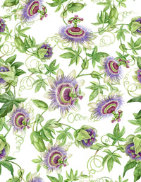 Elegant Passionflower Dream wall print luxury wall covering.