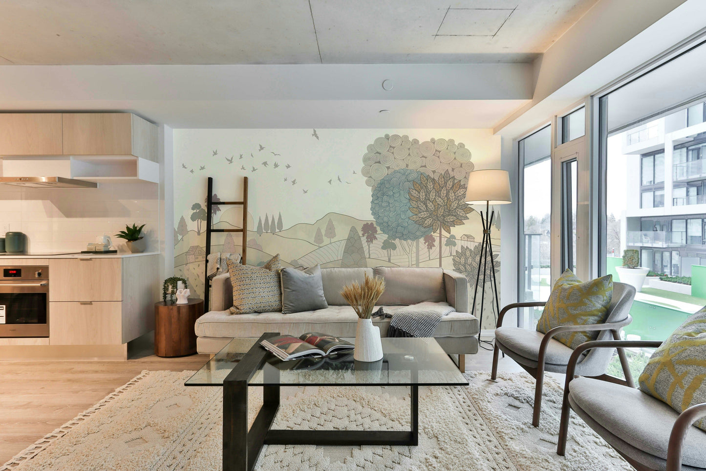 The design has a beautiful, artistic aesthetic.

