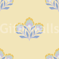 Lovely Serene Flora wallpaper for walls, exquisite bloom illustration.