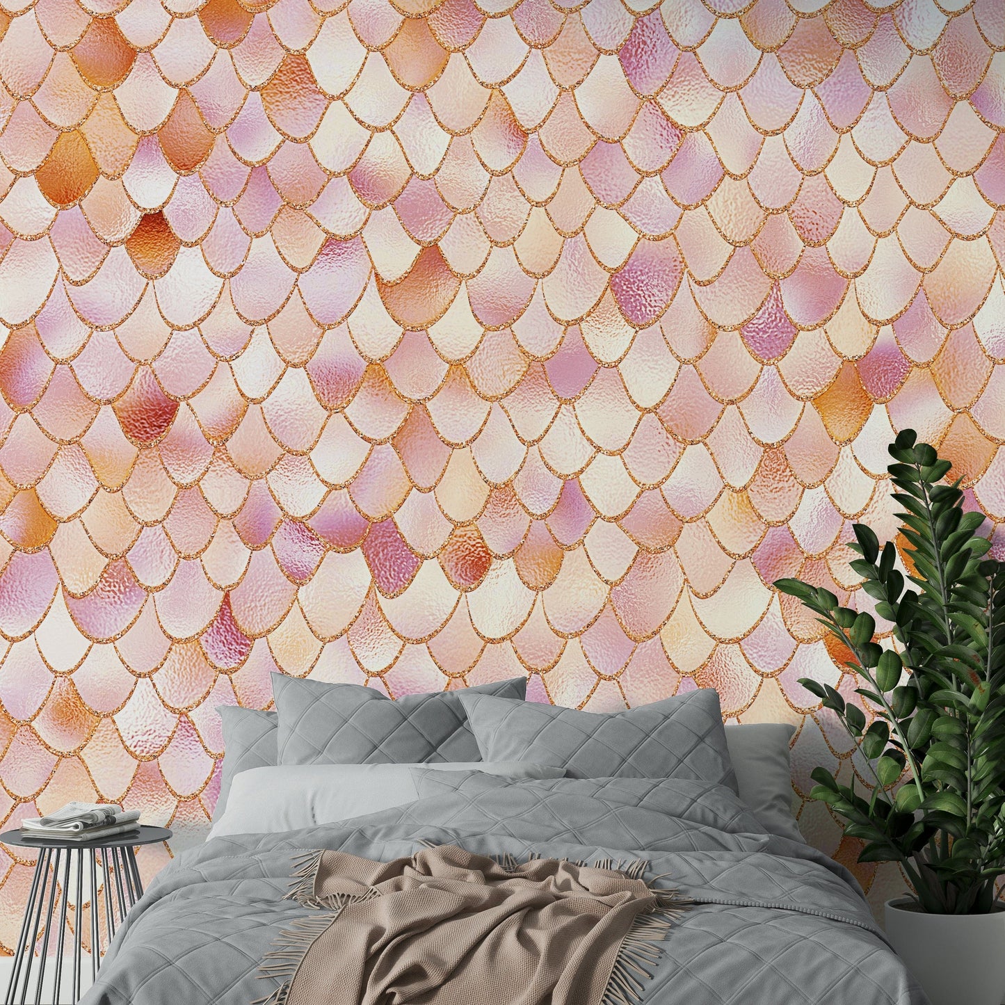 A whimsical, magical, and artistic wall covering.

