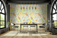 Subtle paisley wallpaper for modern interiors

