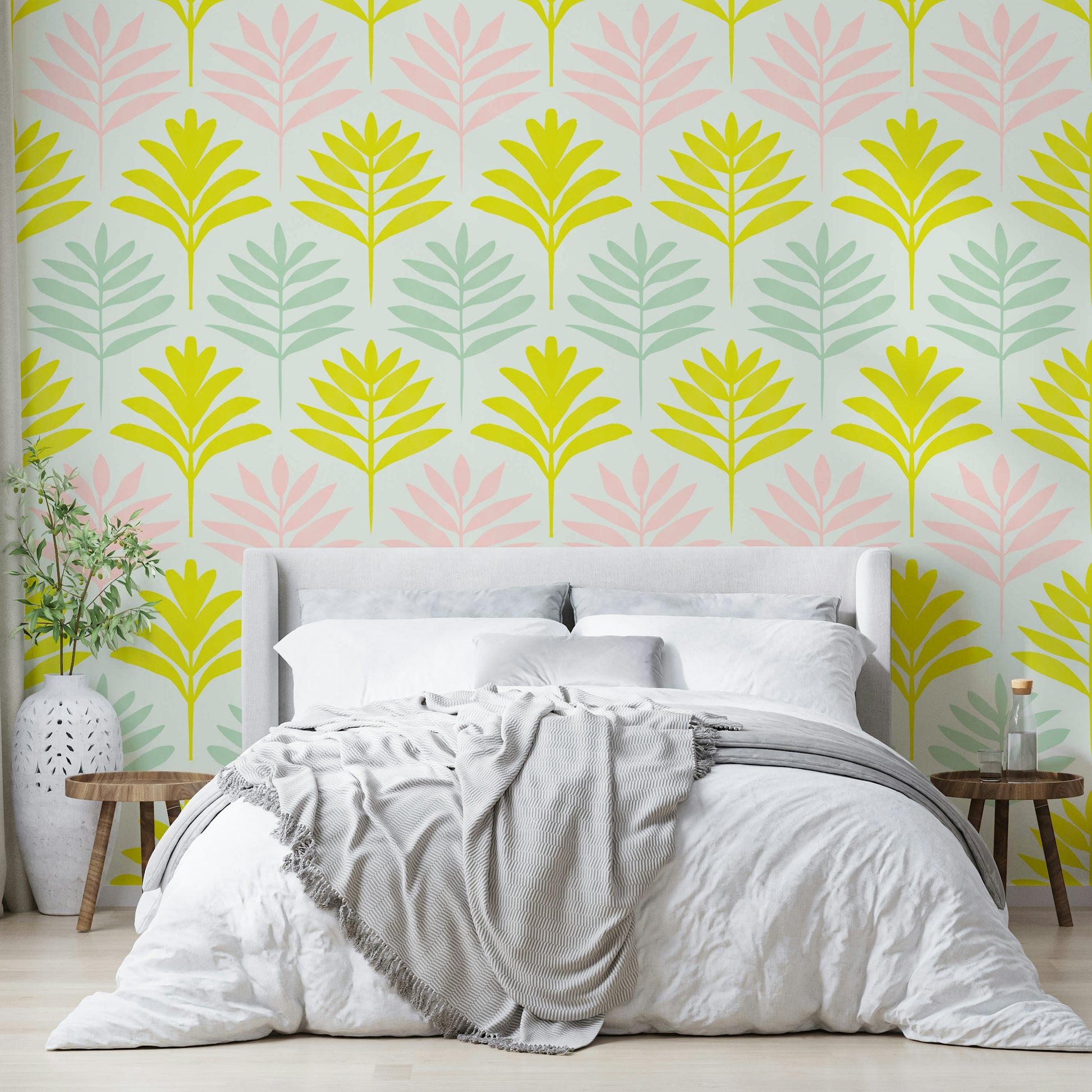 Soothing pastel color wallpaper for bedrooms

