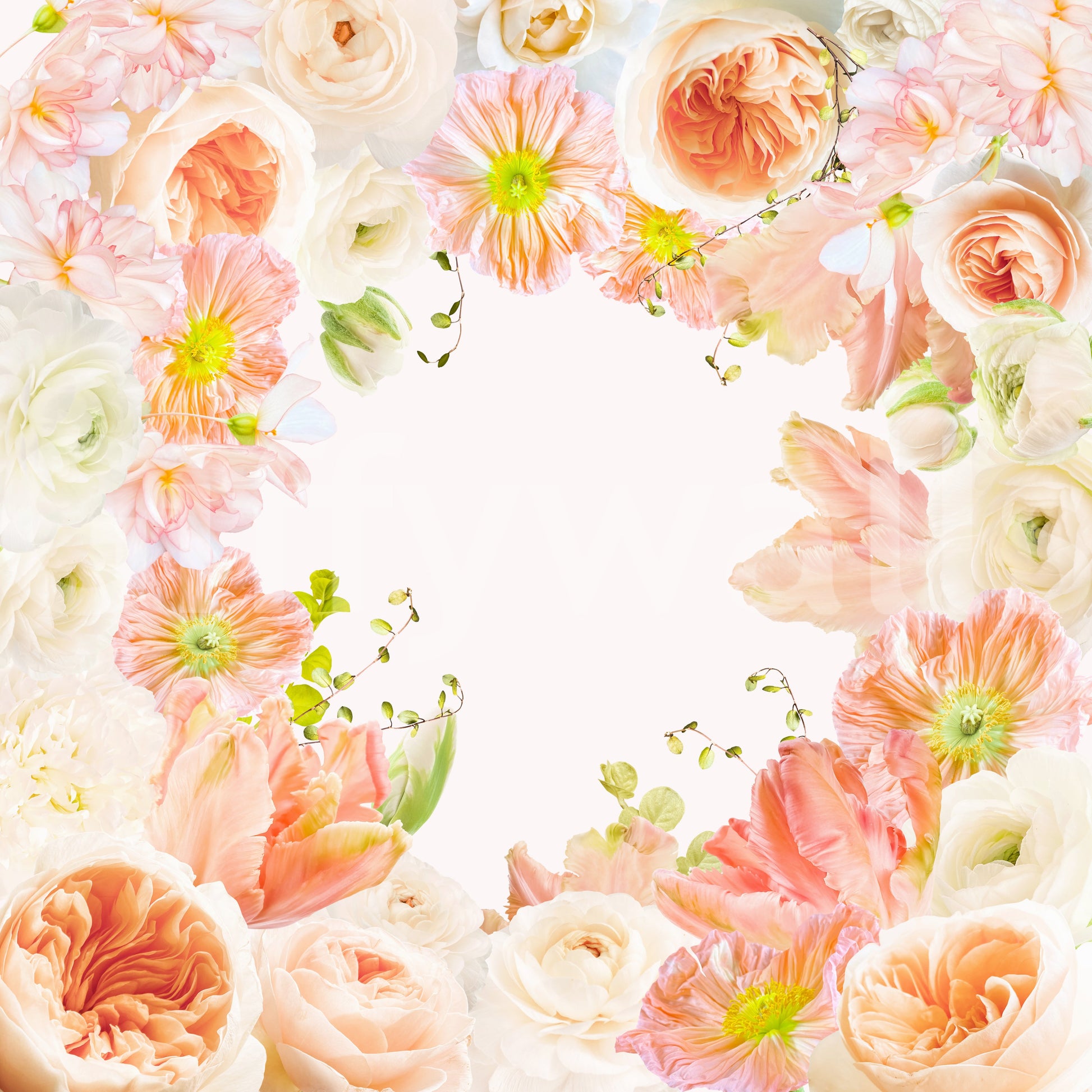 Creamy neutral mural design

