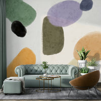 Overlapping stones wall mural

