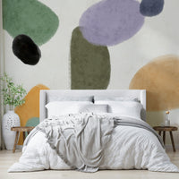 Stone shapes in muted tones

