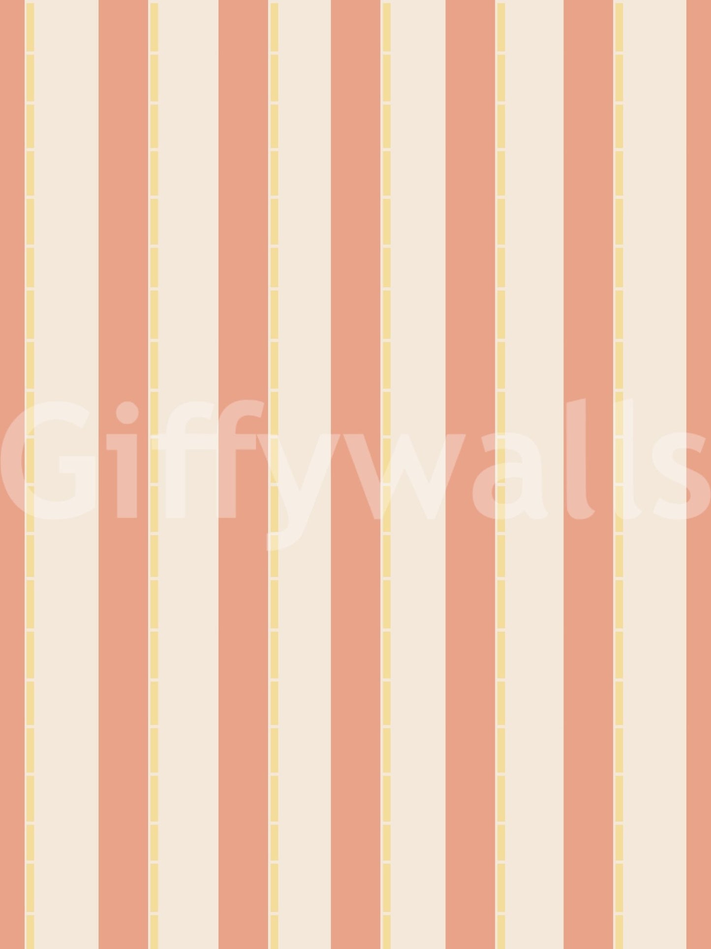 Modern Peach & Cream Stripes Wallpaper for a subtle feature wall.