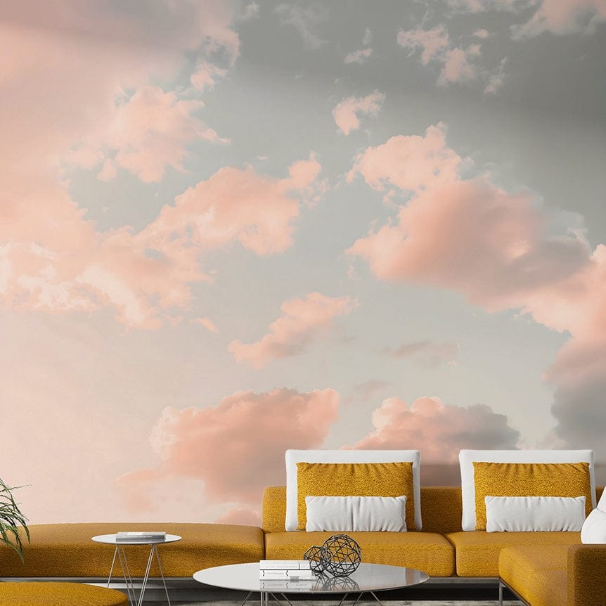 Wall mural showing a quiet sky scene

