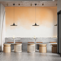 Peach Watercolor Wash Wall Mural - Giffywalls