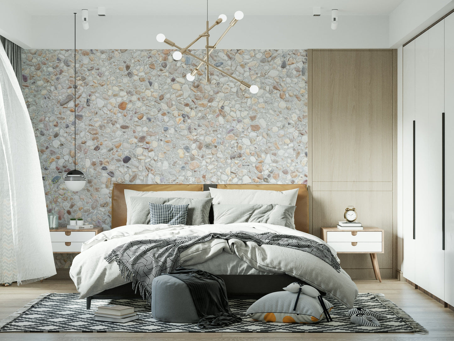 Pebble Beach Texture Wall Mural -2306812