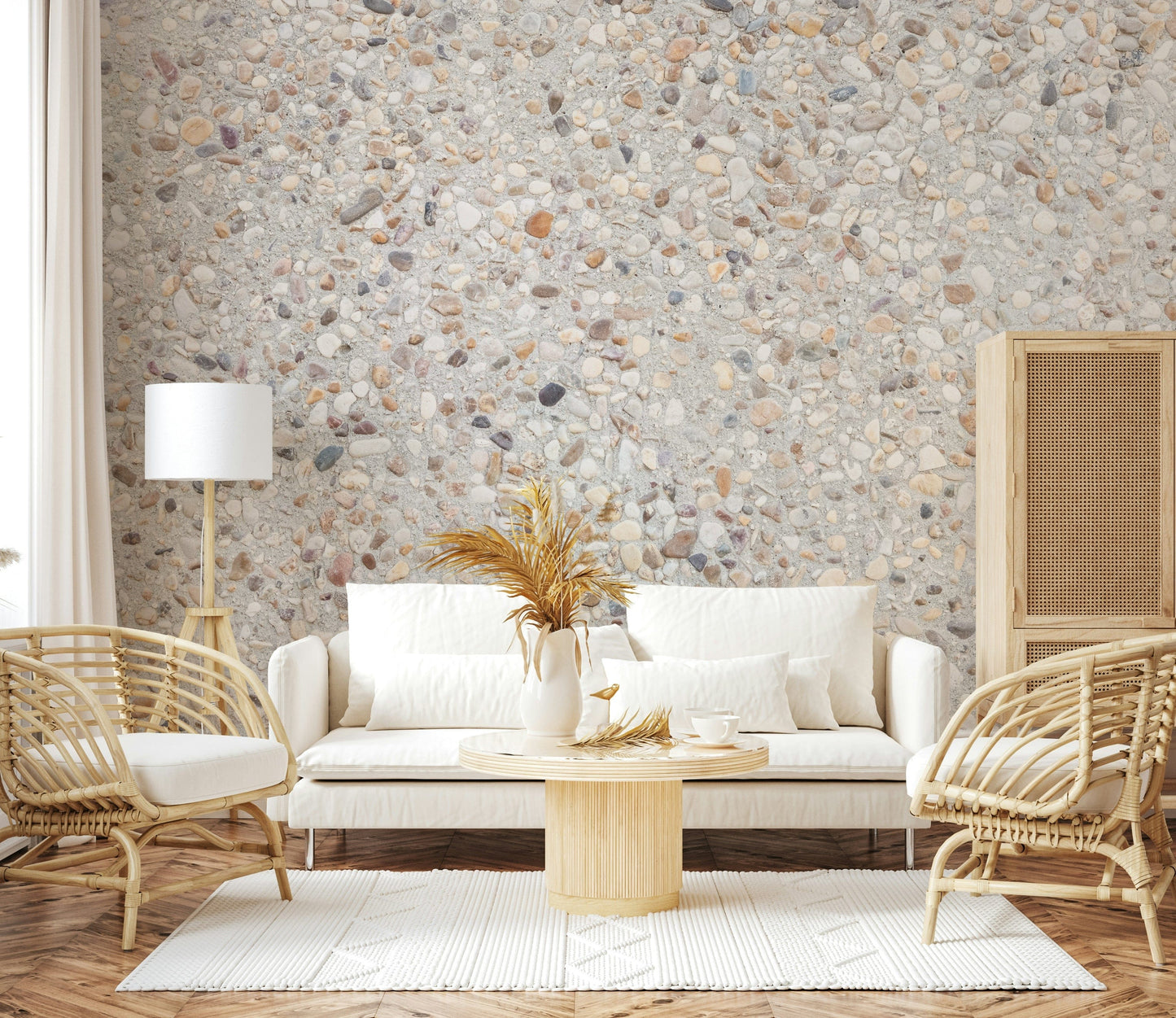 Pebble Beach Texture Wall Mural -2306812