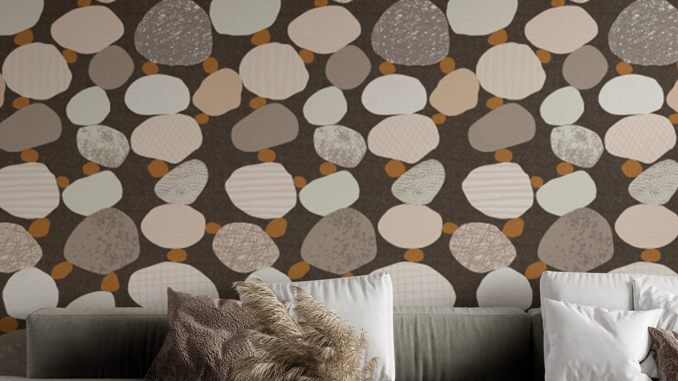 Chic Pebbled Elegance Wallpaper