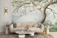 Misty forest wallpaper with peelable design
