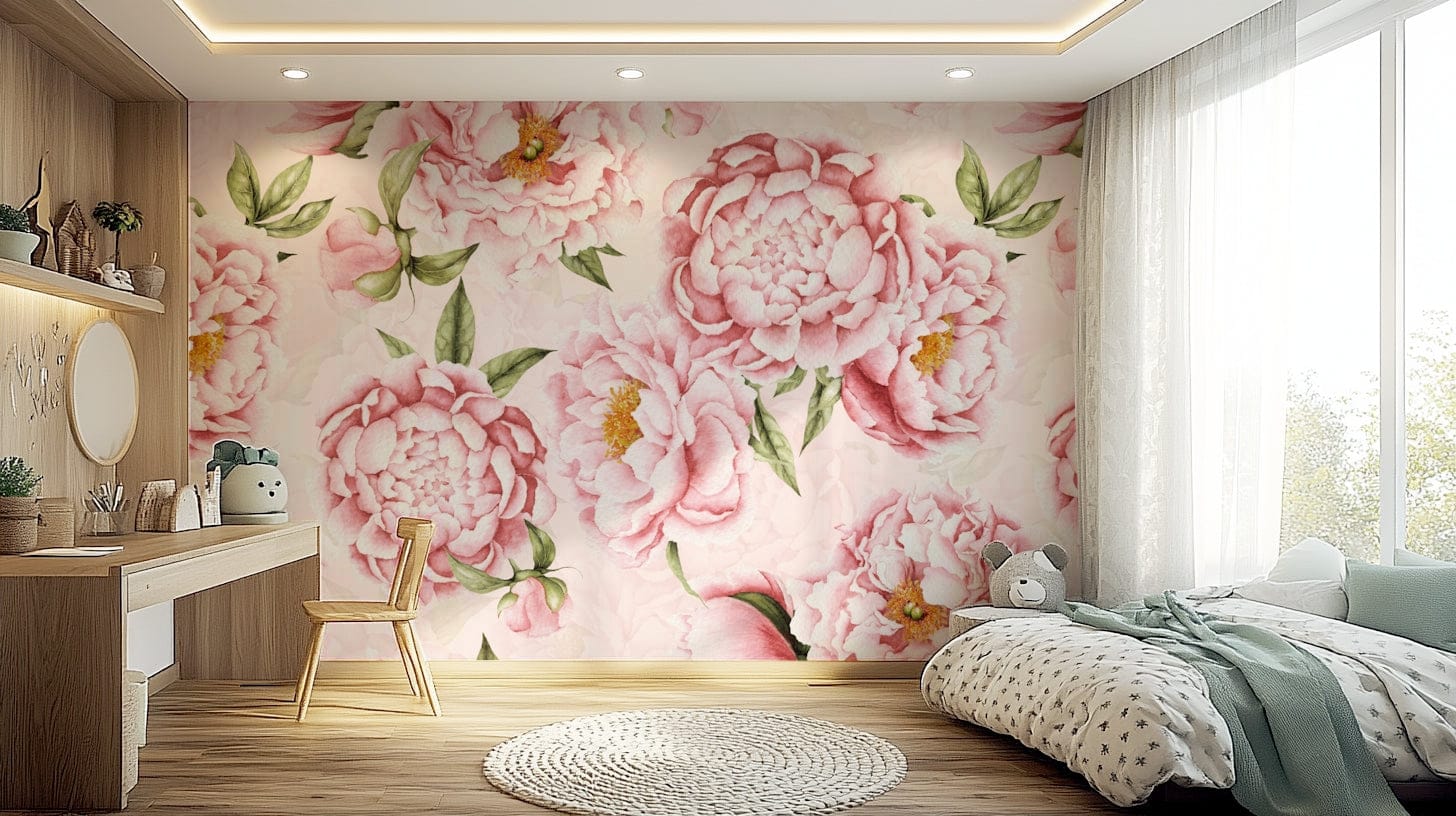 A calm and serene wall covering.

