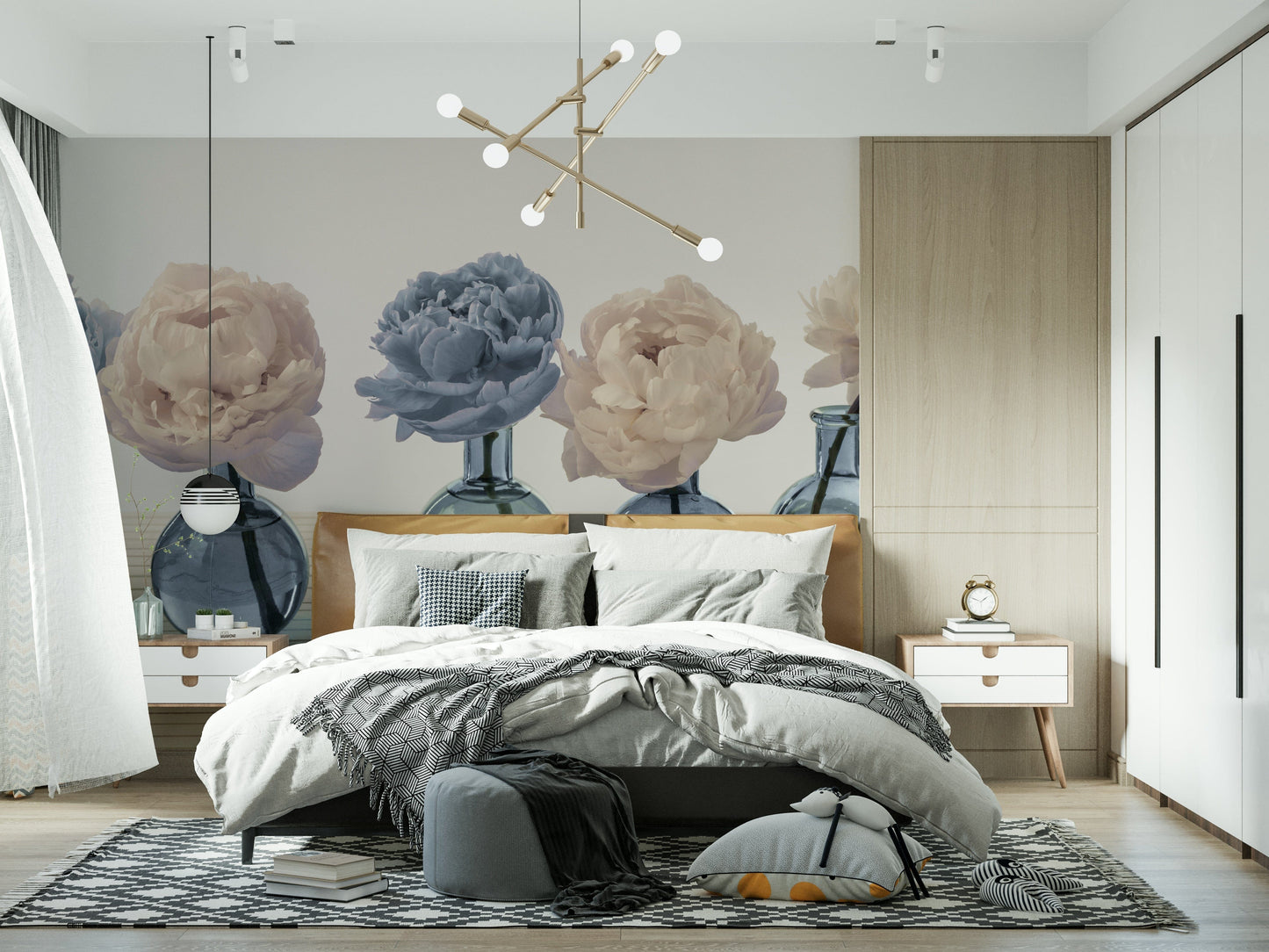 Floral Vases Wall Mural